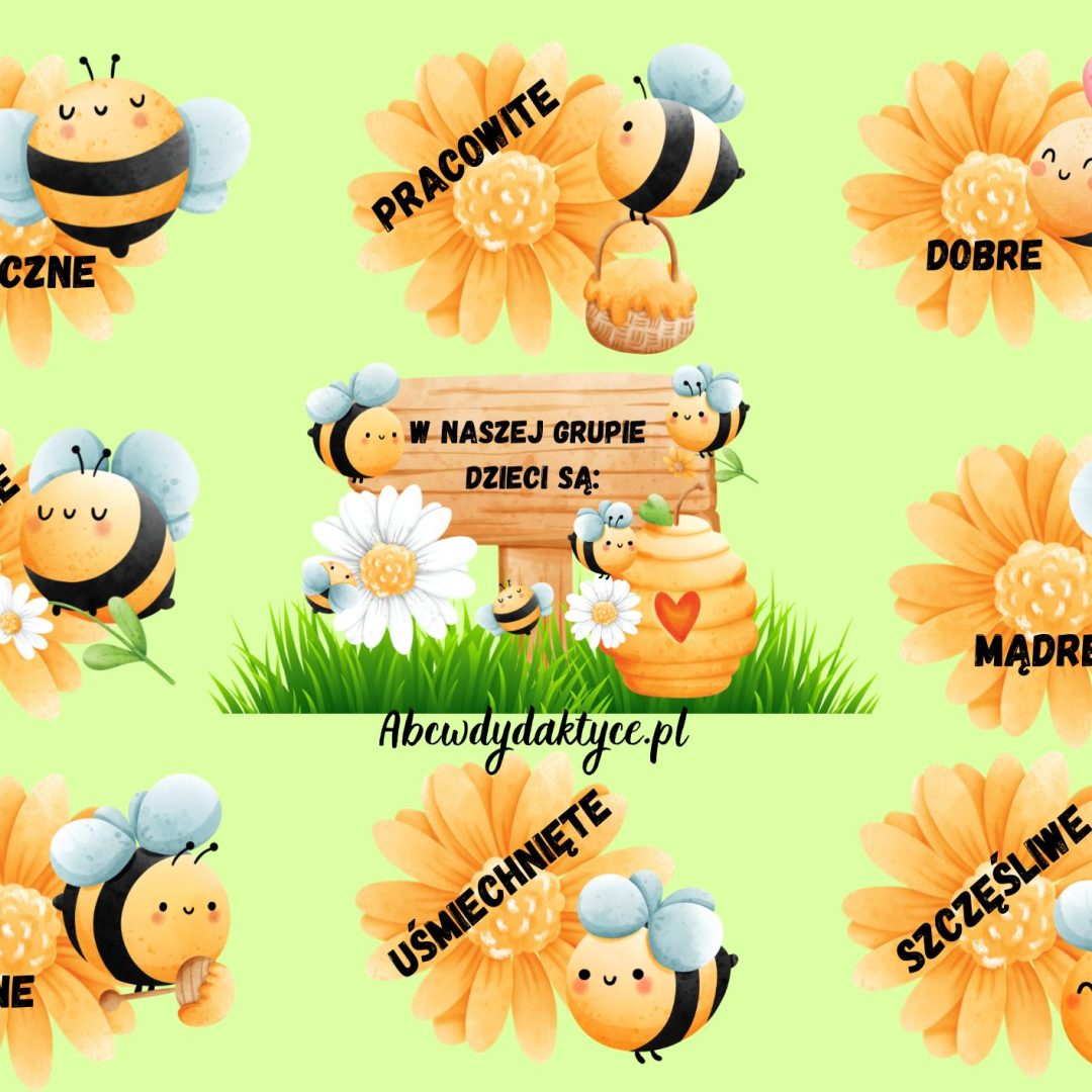 Dekoracja przedszkolna pszczółki