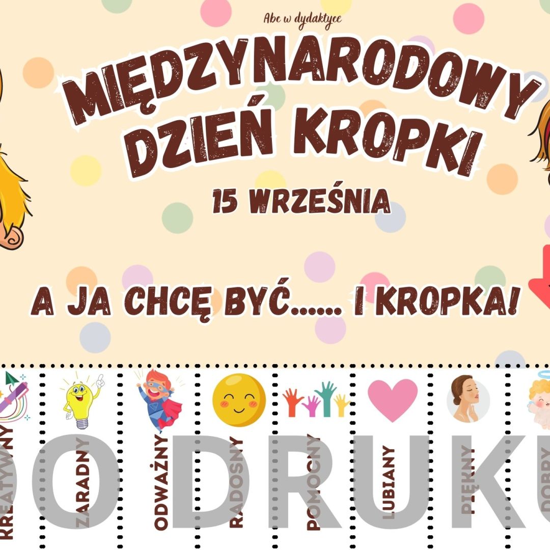 Plakat z okazji Dnia Kropki