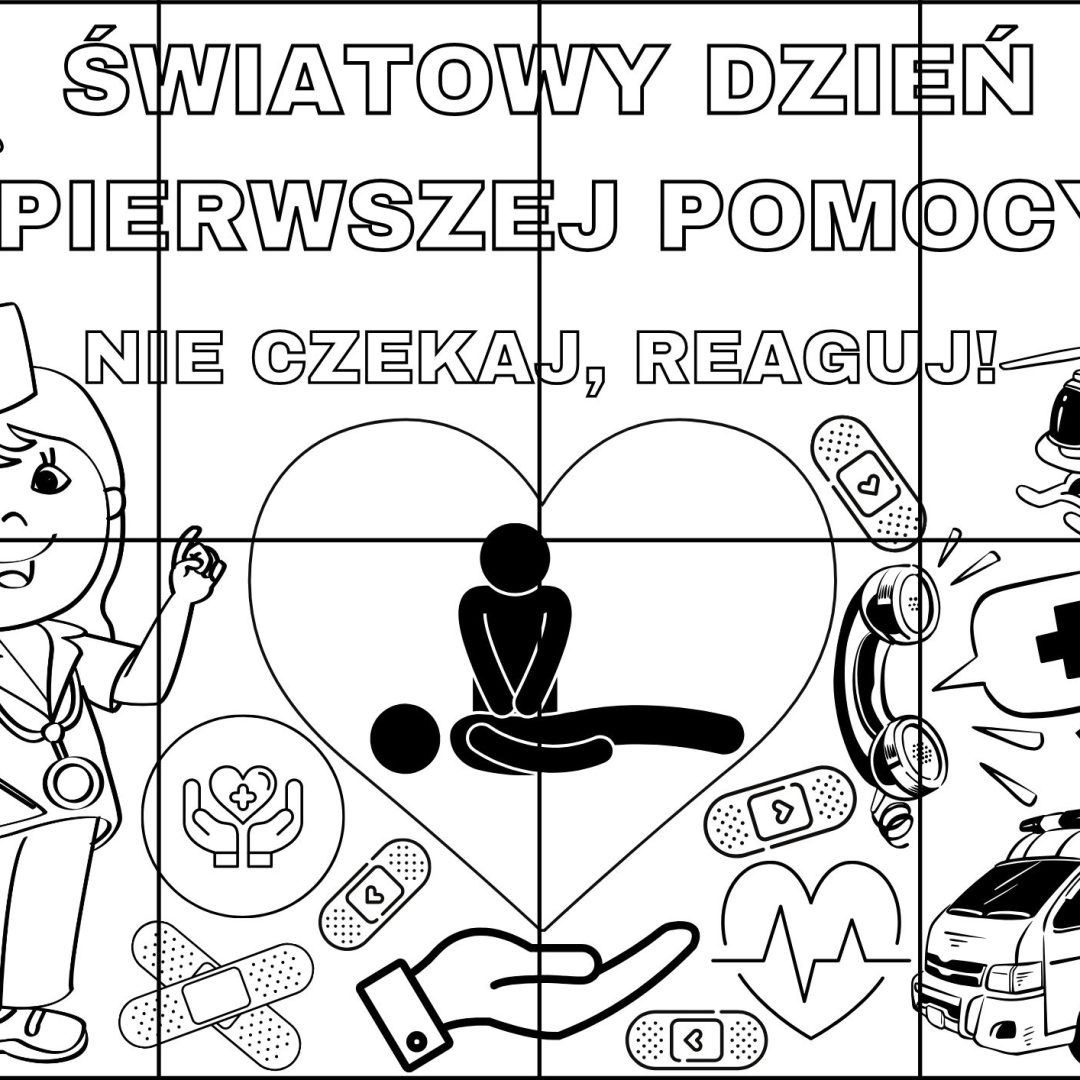 DZIEŃ PIERWSZEJ POMOCY - Kolorowanka XXL