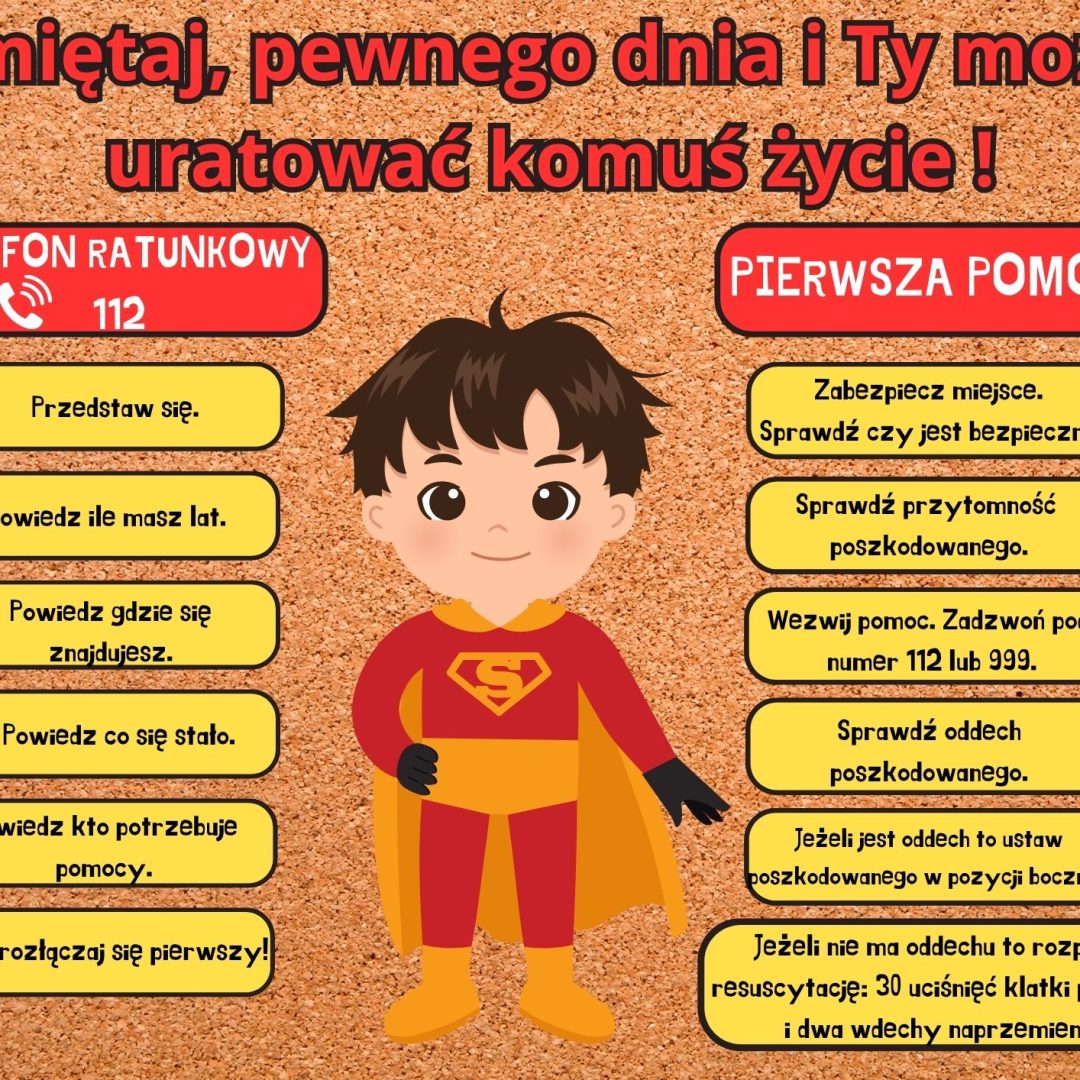 Dzień Pierwszej Pomocy - dekoracja/gazetka