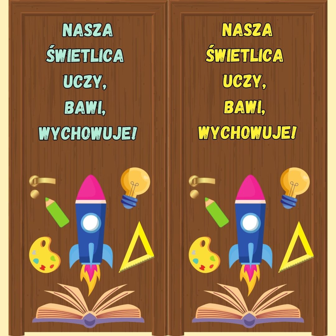 Dekoracja Świetlica na drzwi/tablicę/gazetkę