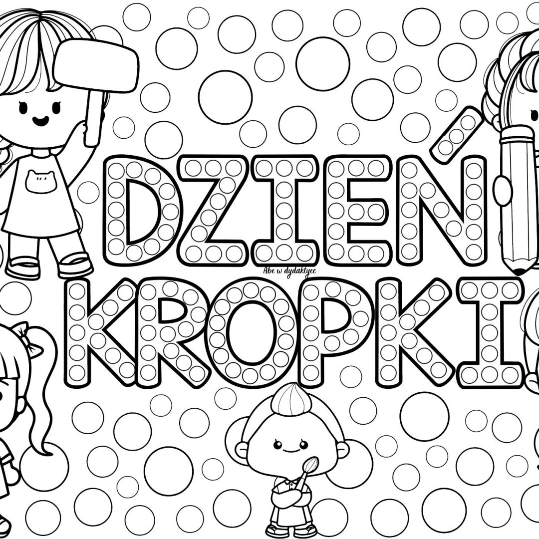 Kolorowanka XXL DZIEŃ KROPKI