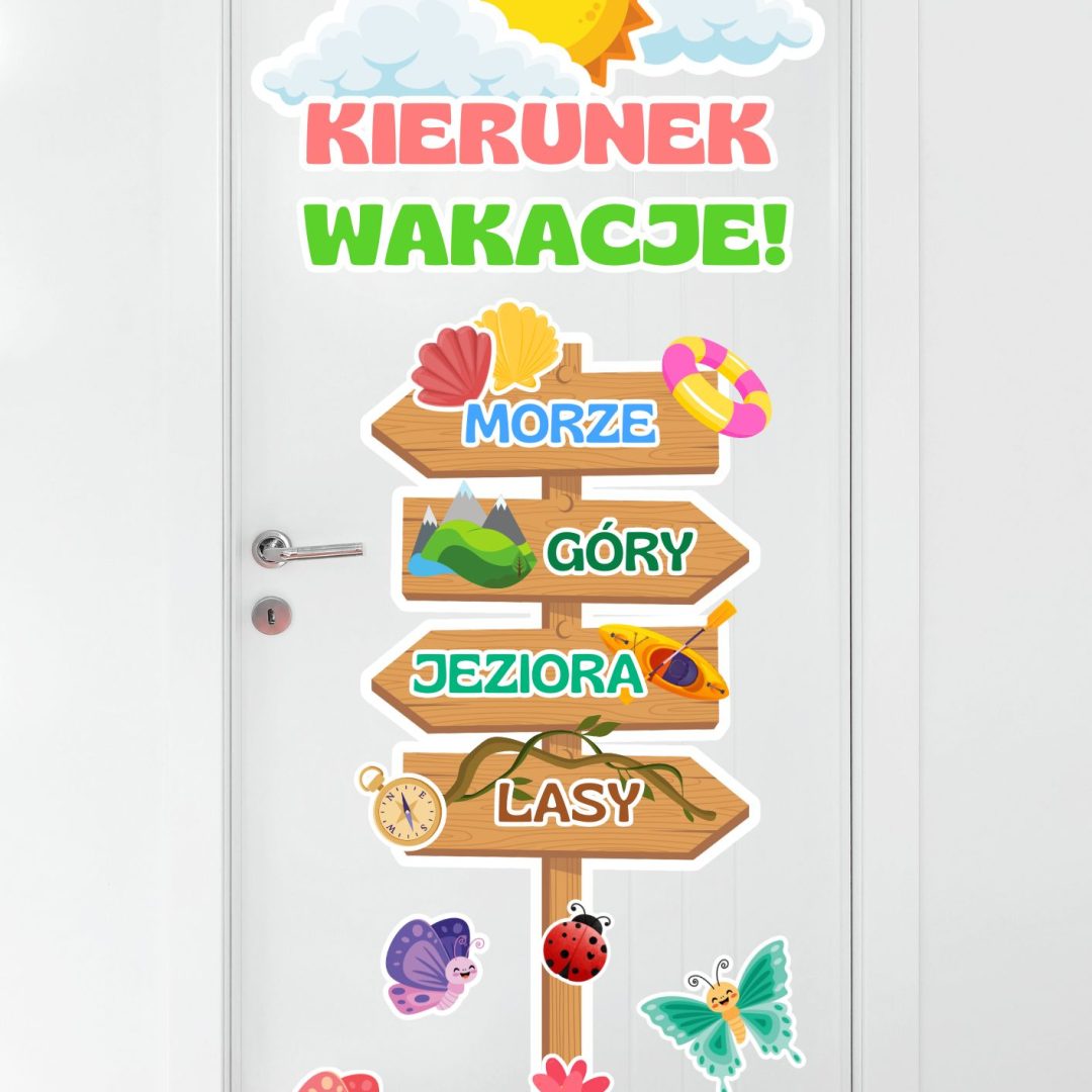 Kierunek Wakacje - dekoracja