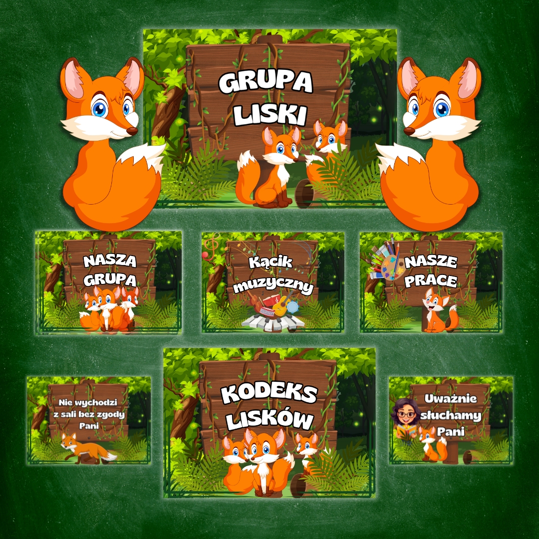 grupa liski, grupa przedszkolna liski, pakiet startowy liski, pakiet liski