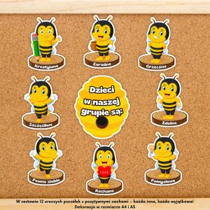 dekoracja grupa pszczółki, grupa pszczółki, grupa pszczółki dekoracje