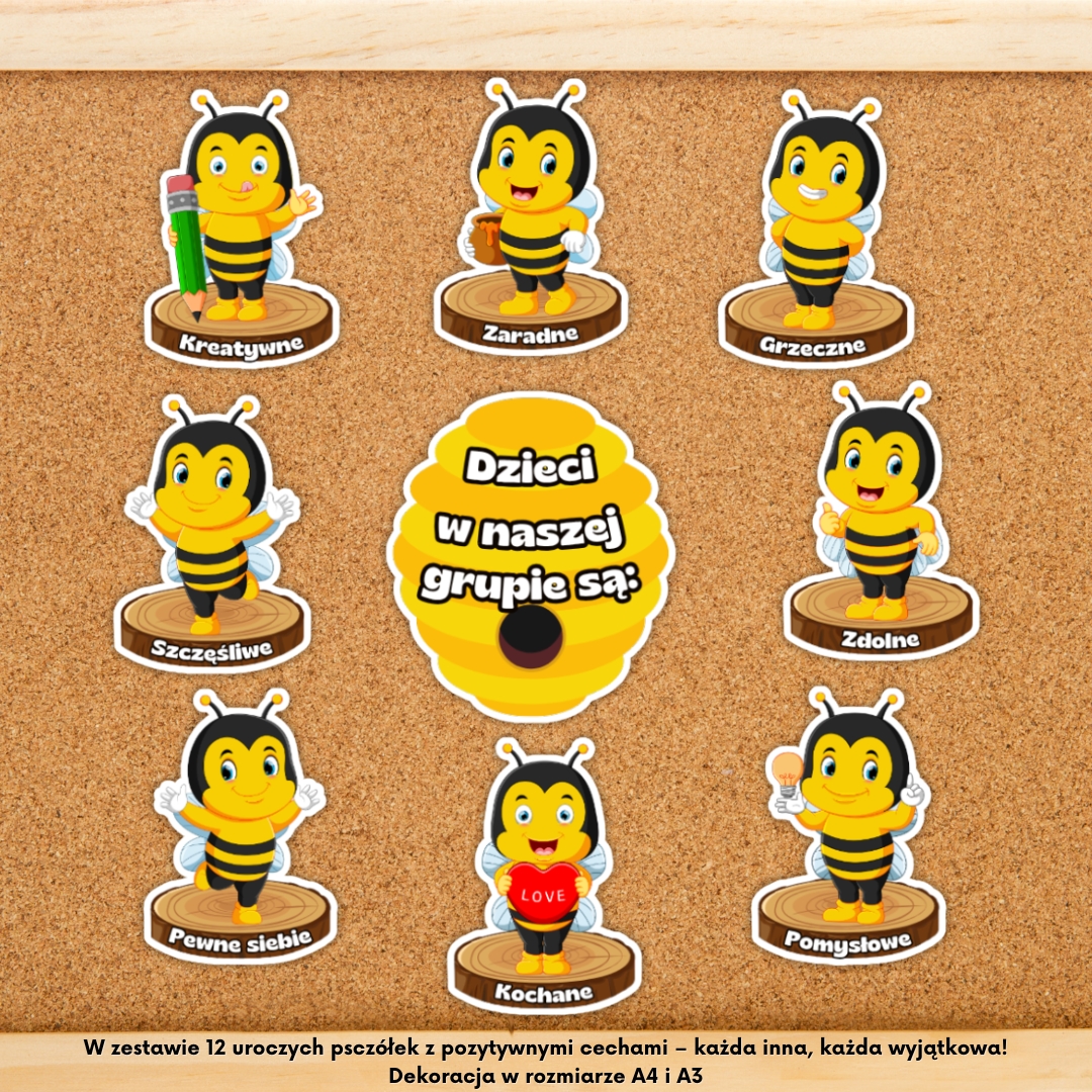 dekoracja grupa pszczółki, grupa pszczółki, grupa pszczółki dekoracje