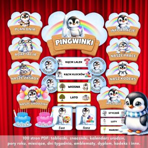 Pakiet startowy grupa pingwinki, grupa pingwinka, zestaw pingwinki, pakiet pingwinki 