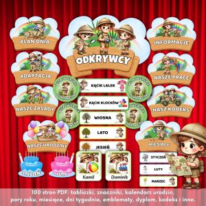 Pakiet startowy grupa odkrywcy, grupa odkrywcy, pakiet przedszkolny grupa odkrywcy