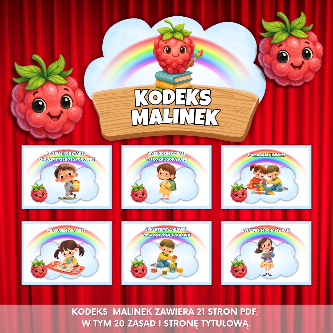 kodeks grupa malinki, kodeks grupowy malinki, grupa malinki, grupa przedszkolna malinki