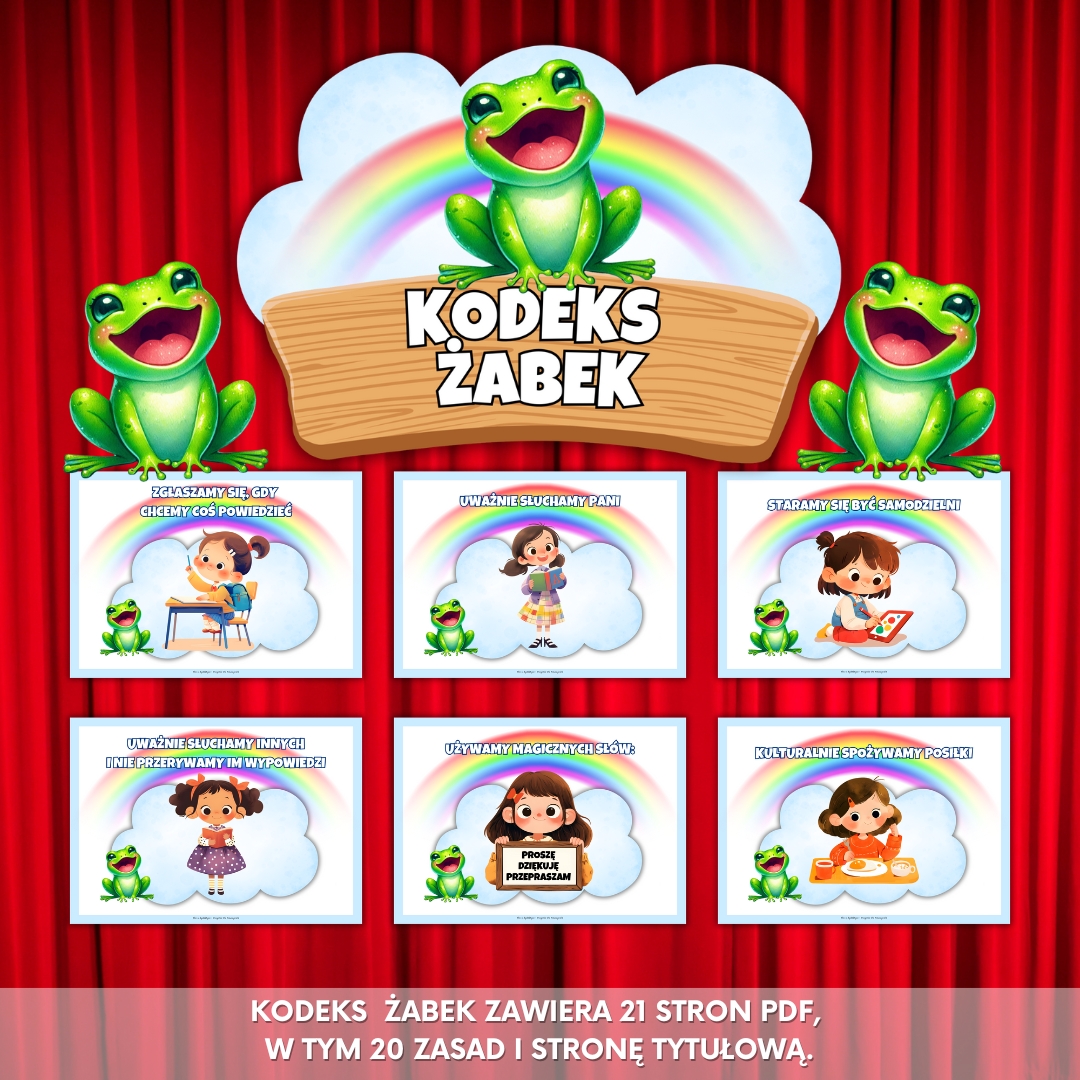 kodeks grupa żabki, kodeks grupowy żabki, grupa żabki, grupa przedszkolna żabki, pakiet startowy grupa żabki